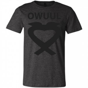 OWUUL LARGE BLACK LOGO - 3001C Bella + Canvas Unisex Jersey Short-Sleeve T-Shirt