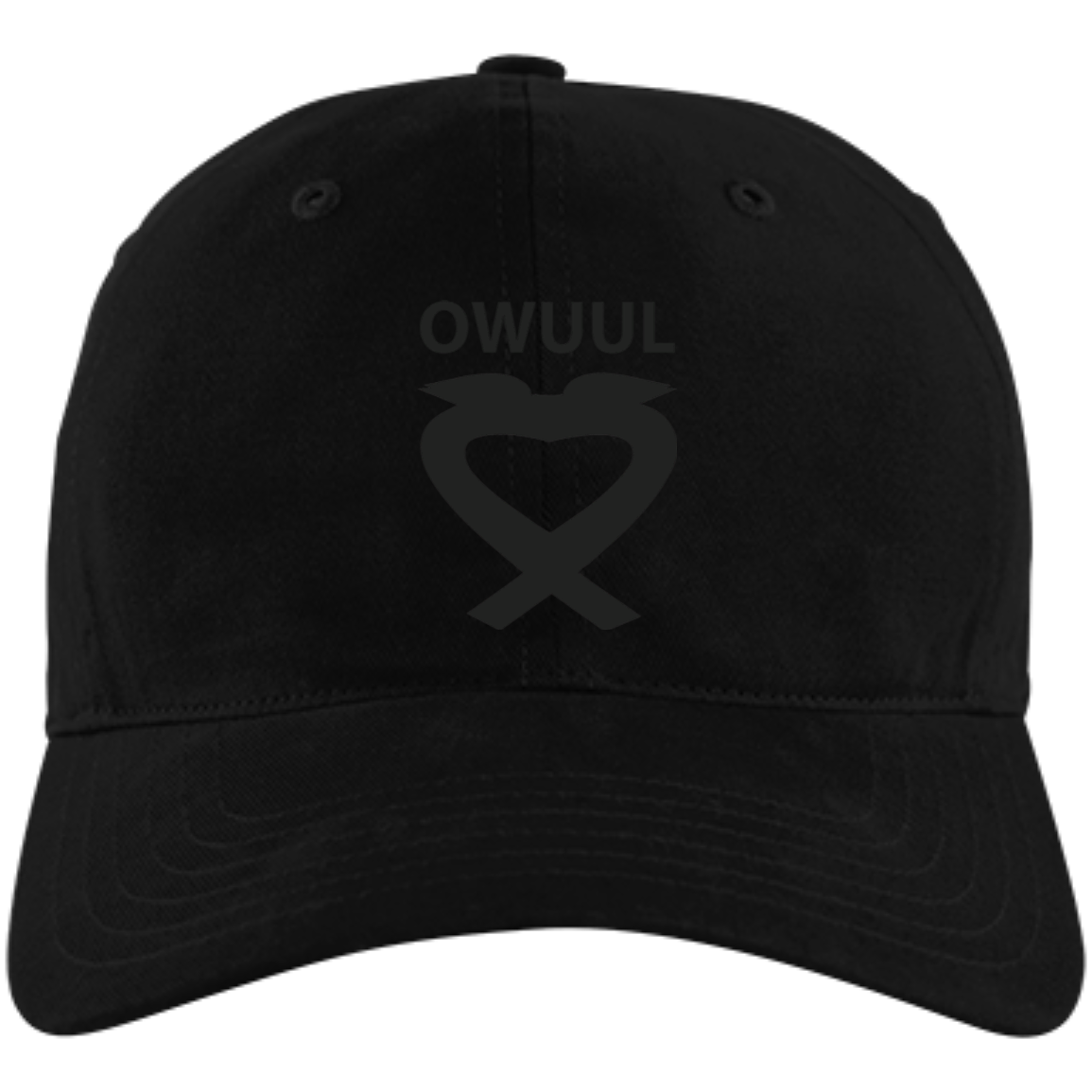 OWUUL EMBROIDERED BLACK LOGO - A12 Adidas Unstructured Cresting Cap