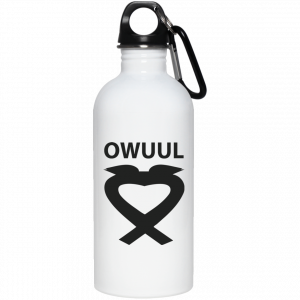 OWUUL BLACK LOGO - 23663 20 oz. Stainless Steel Water Bottle