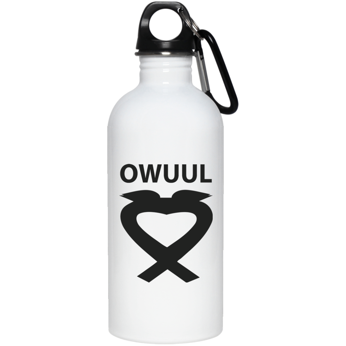 OWUUL BLACK LOGO - 23663 20 oz. Stainless Steel Water Bottle