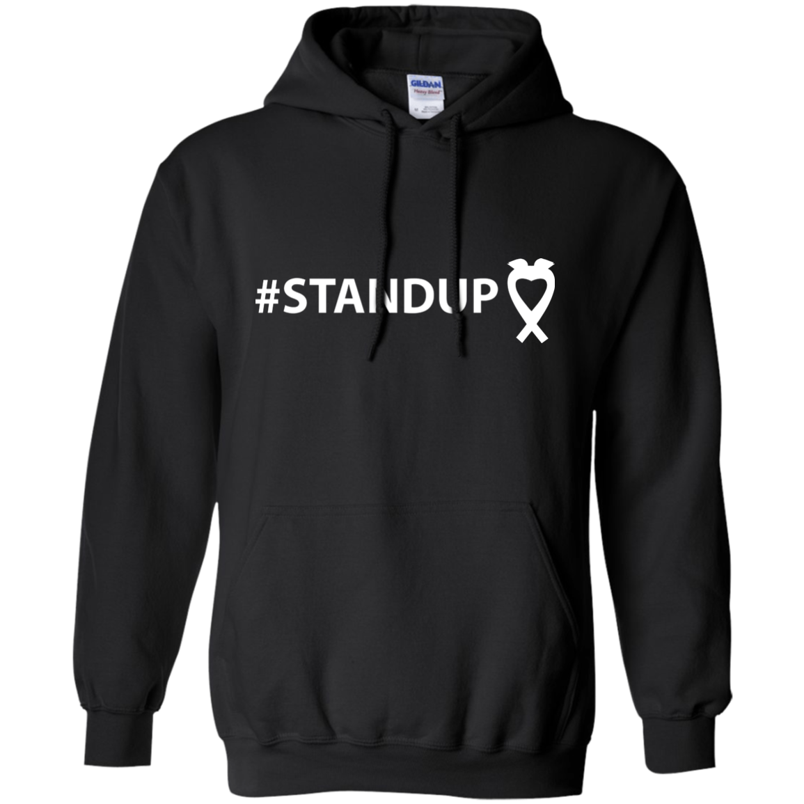 #STANDUP w/White Logo G185 Gildan Pullover Hoodie 8 oz.