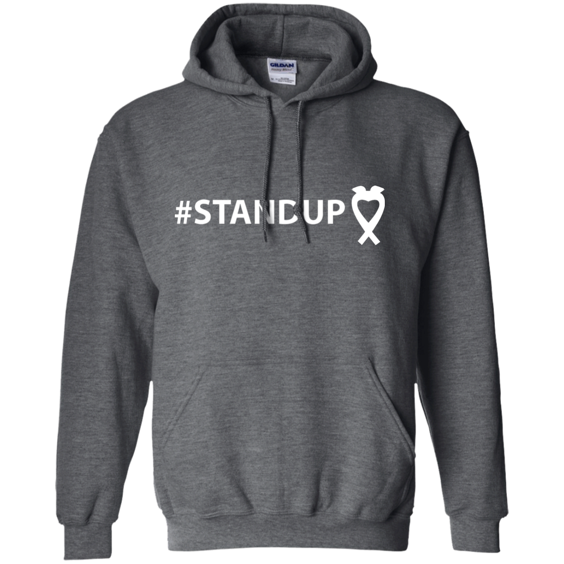 #STANDUP w/White Logo G185 Gildan Pullover Hoodie 8 oz. - Image 3