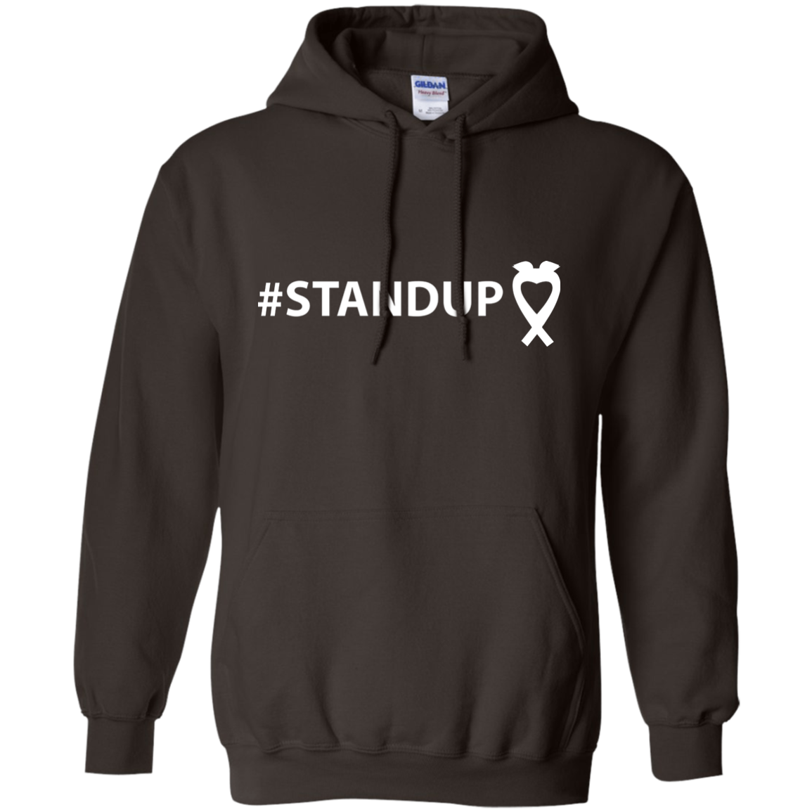 #STANDUP w/White Logo G185 Gildan Pullover Hoodie 8 oz. - Image 4