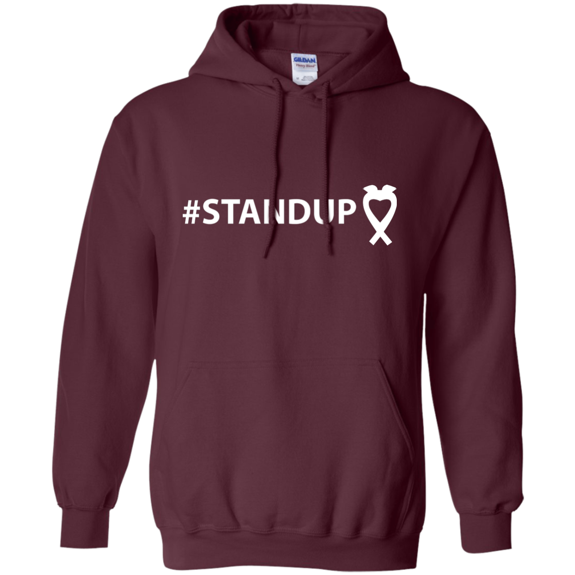 #STANDUP w/White Logo G185 Gildan Pullover Hoodie 8 oz. - Image 5