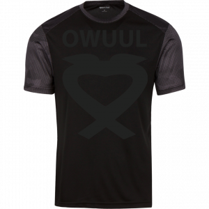 OWUUL LARGE BLACK LOGO - ST371 Sport-Tek CamoHex Colorblock T-Shirt