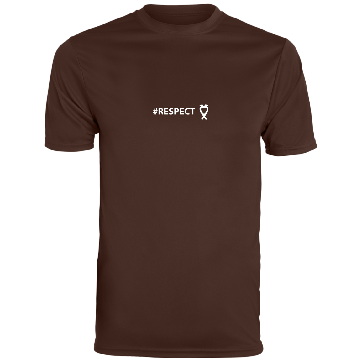 #RESPECT w/White Logo reduced 790 Augusta Men's Wicking T-Shirt - Image 2