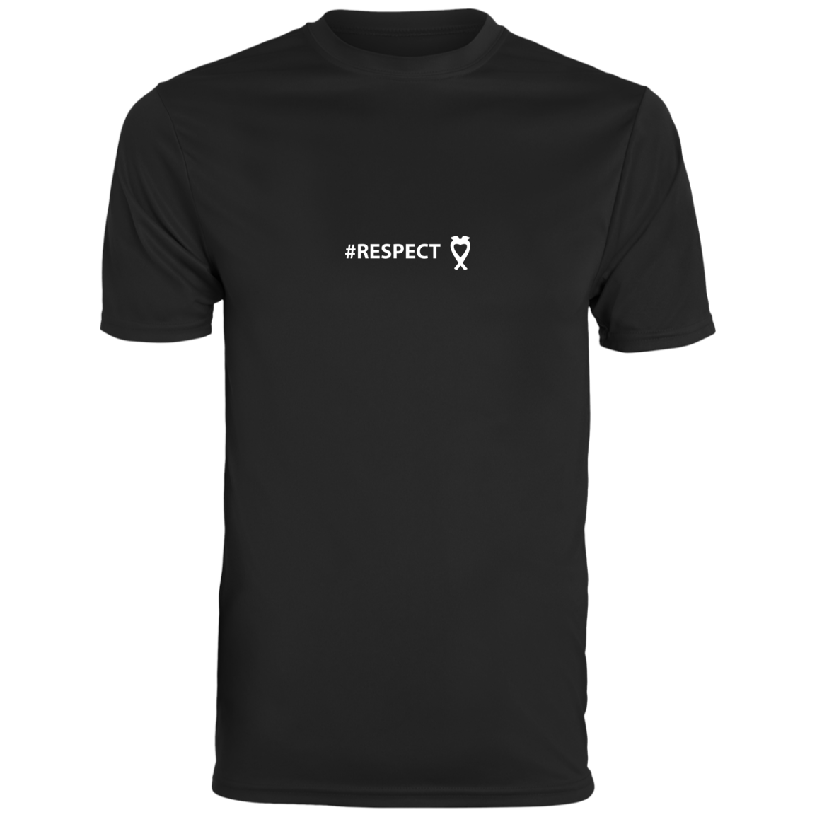 #RESPECT w/White Logo reduced 790 Augusta Men's Wicking T-Shirt - Image 5