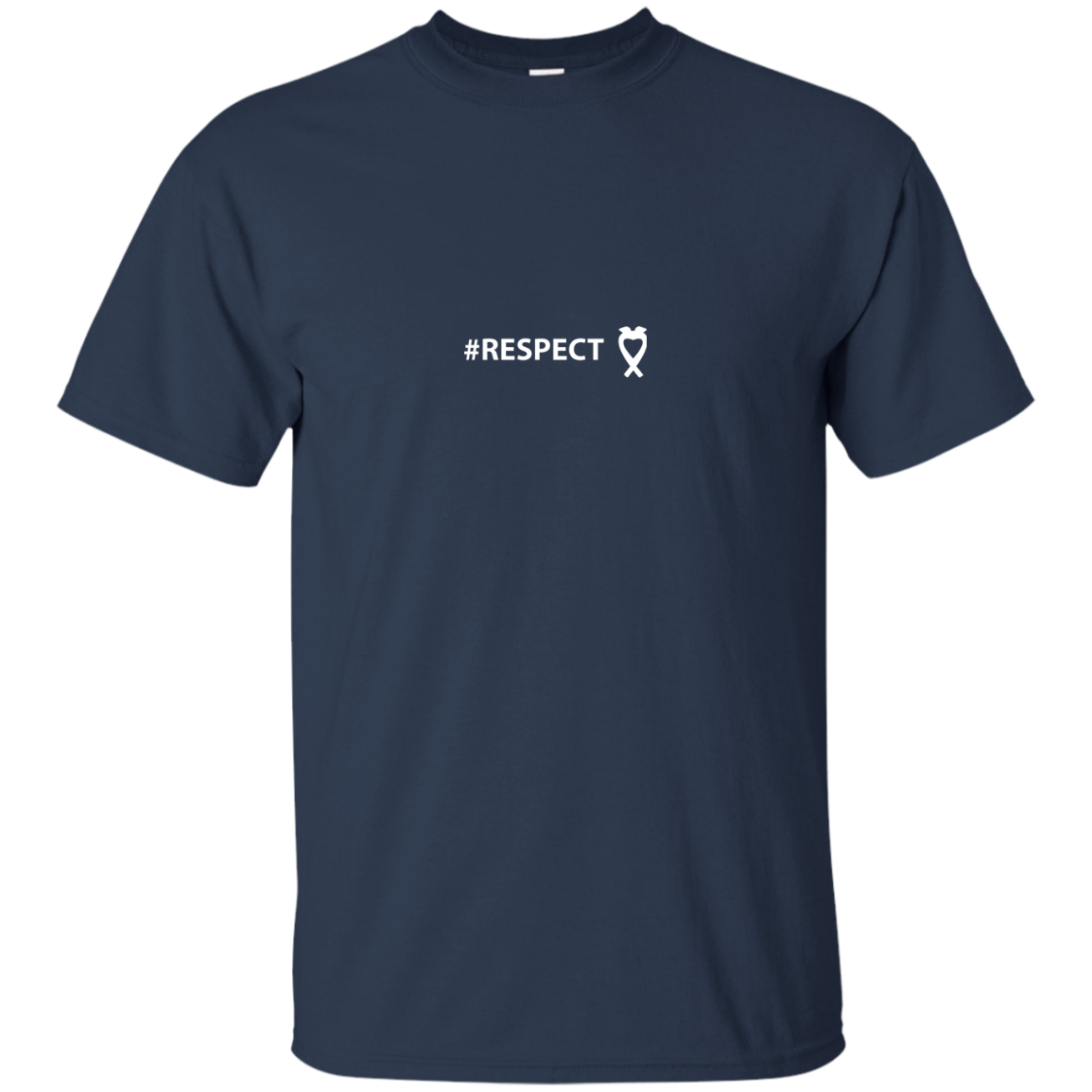 #RESPECT w/White Logo Reduced - G200 Gildan Ultra Cotton T-Shirt - Image 2